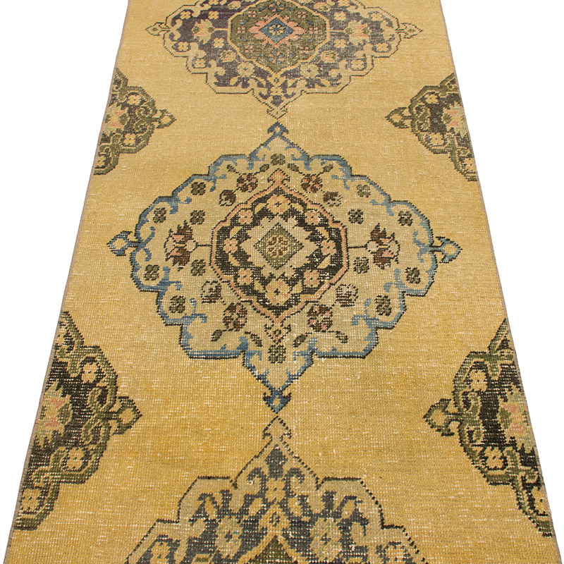 Vintage Turkish Hand-Knotted Runner - 2' 7" x 12' 6" (31" x 150") - K0092798