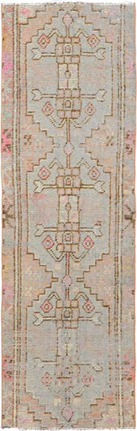 Vintage Turkish Hand-Knotted Runner - 2' 3" x 7'  (27" x 84")