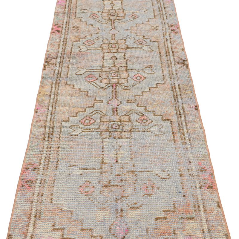 Vintage Turkish Hand-Knotted Runner - 2' 3" x 7'  (27" x 84") - K0092799