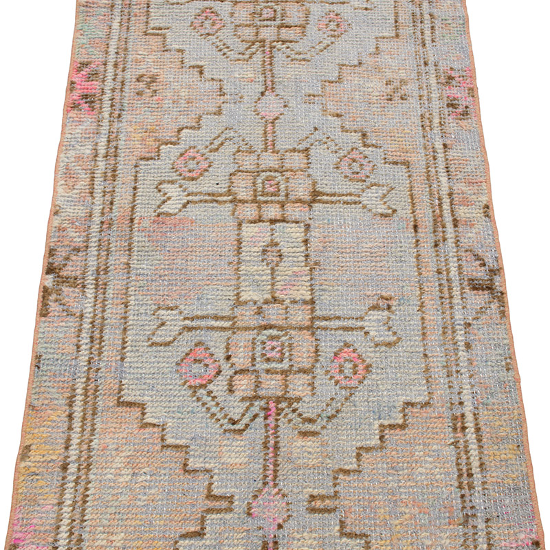 Vintage Turkish Hand-Knotted Runner - 2' 3" x 7'  (27" x 84") - K0092799