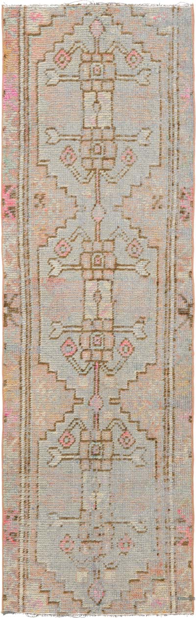 Vintage Turkish Hand-Knotted Runner - 2' 3" x 7'  (27" x 84")