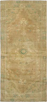 Vintage Turkish Hand-Knotted Rug - 3' 5" x 7' 5" (41" x 89")