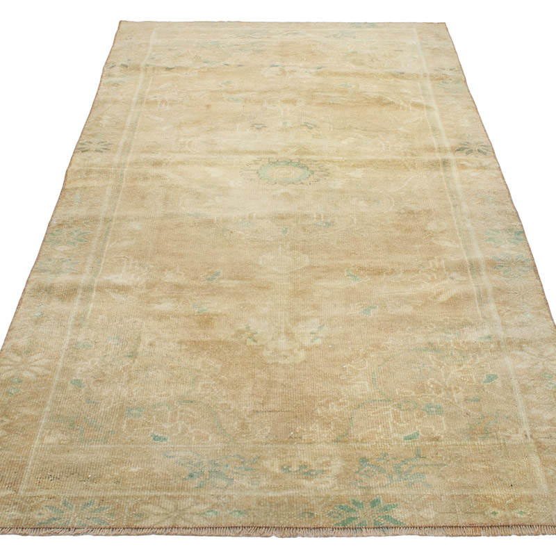 Vintage Turkish Hand-Knotted Rug - 3' 5" x 7' 5" (41" x 89") - K0092800