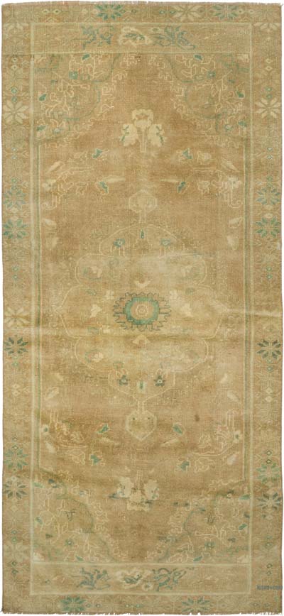 Vintage Turkish Hand-Knotted Rug - 3' 5" x 7' 5" (41" x 89")