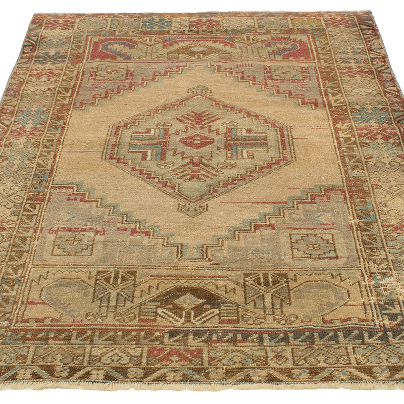 Vintage Turkish Hand-Knotted Rug - 3' 6" x 5' 9" (42" x 69") - K0092801