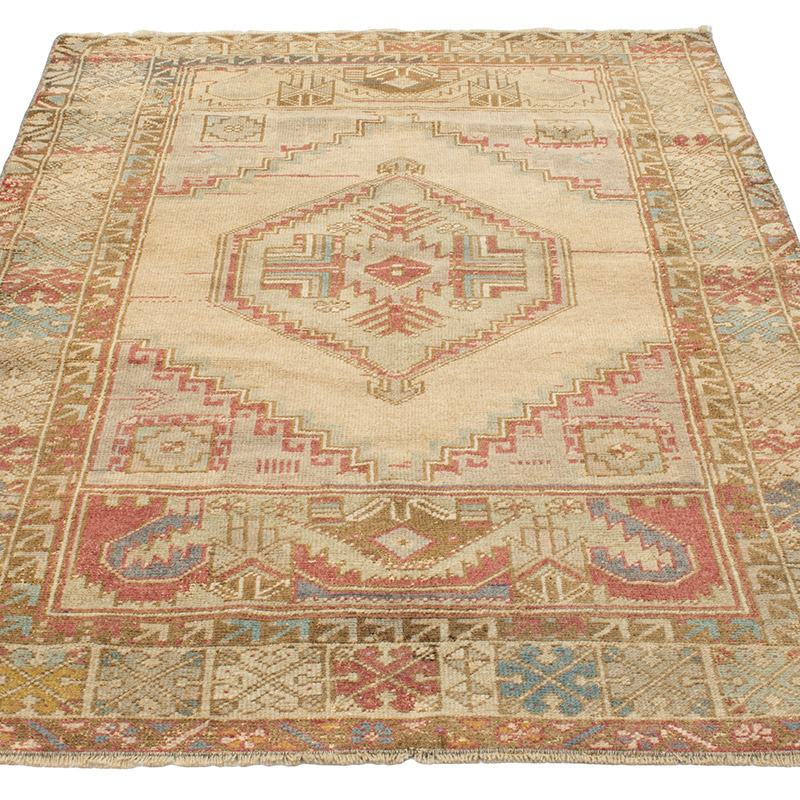 Vintage Turkish Hand-Knotted Rug - 3' 6" x 5' 9" (42" x 69") - K0092801