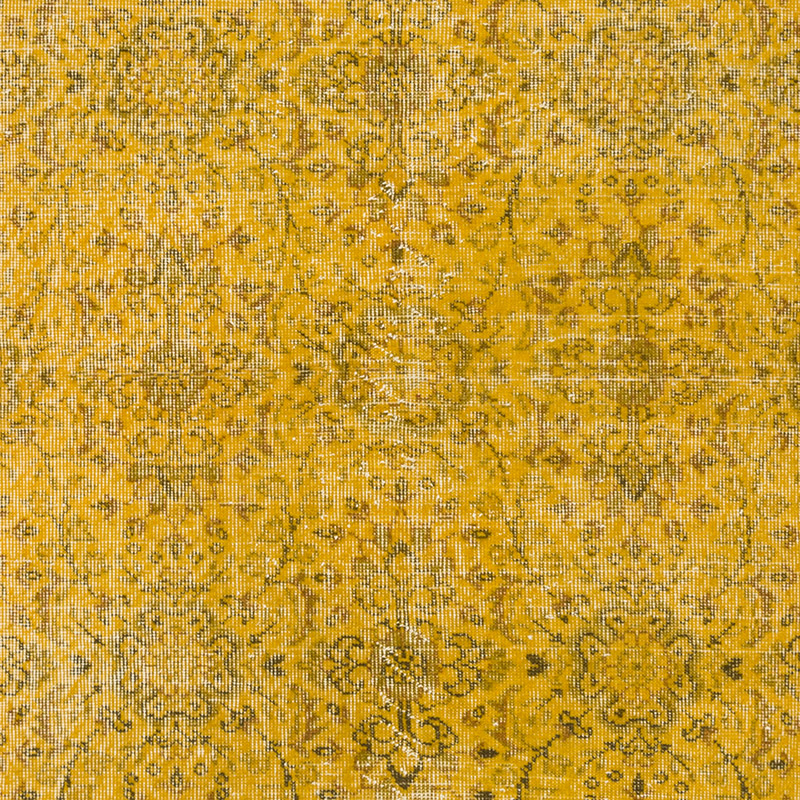 Over-dyed Vintage Hand-Knotted Turkish Rug - K0092802