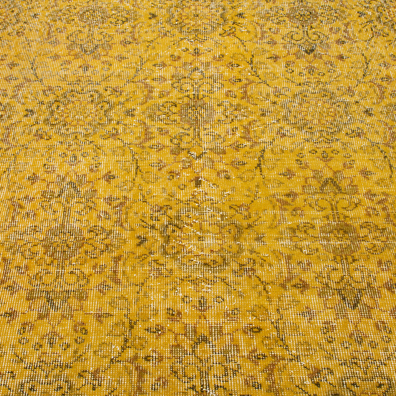 Over-dyed Vintage Hand-Knotted Turkish Rug - K0092802