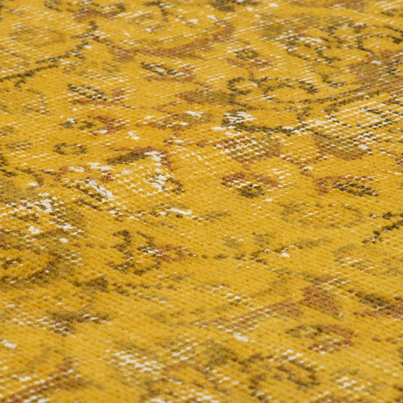 Over-dyed Vintage Hand-Knotted Turkish Rug - K0092802