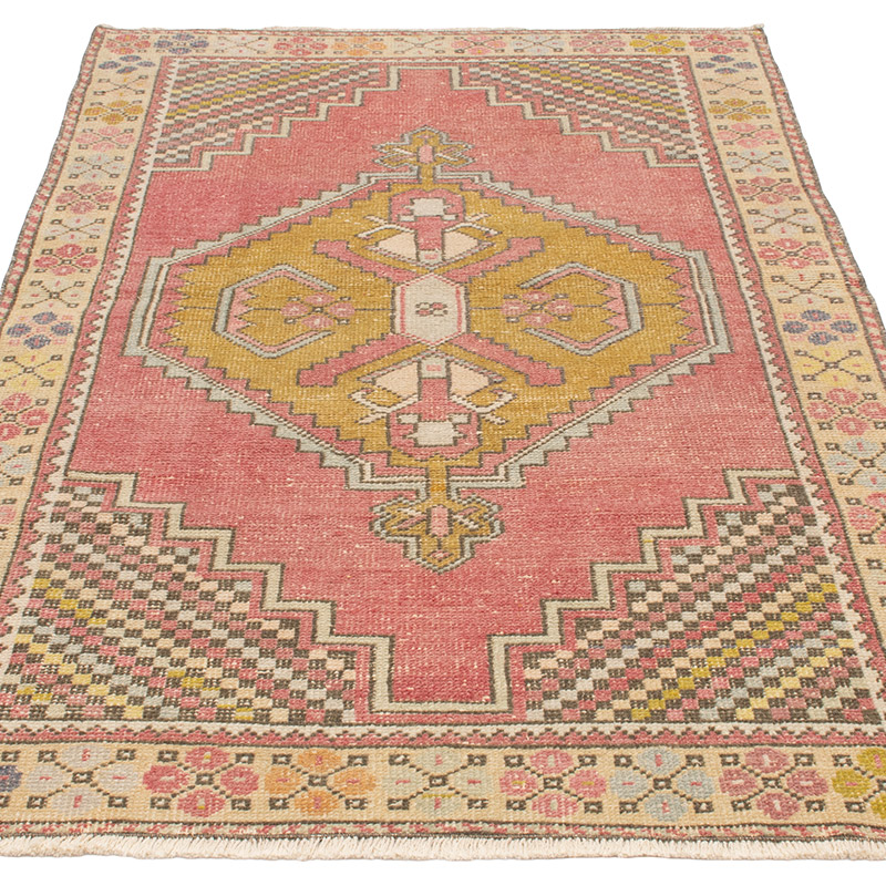 Vintage Turkish Hand-Knotted Rug - 3' 7" x 6' 4" (43" x 76") - K0092803