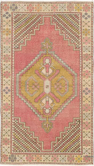 Vintage Turkish Hand-Knotted Rug - 3' 7" x 6' 4" (43" x 76")