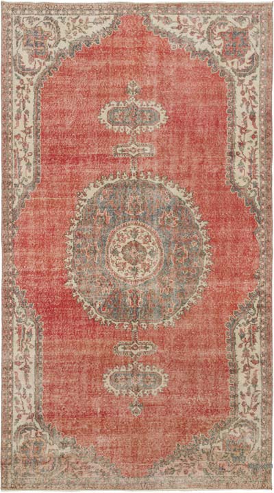 Vintage Turkish Hand-Knotted Rug - 5' 6" x 9' 11" (66" x 119")
