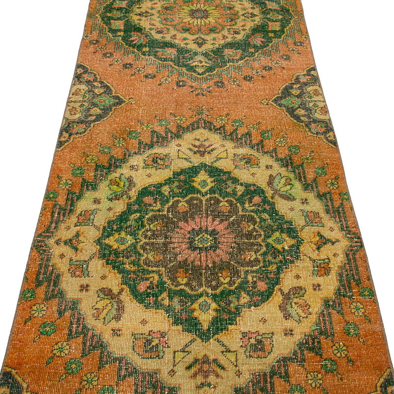 Vintage Turkish Hand-Knotted Runner - 2' 11" x 12' 2" (35" x 146") - K0092805