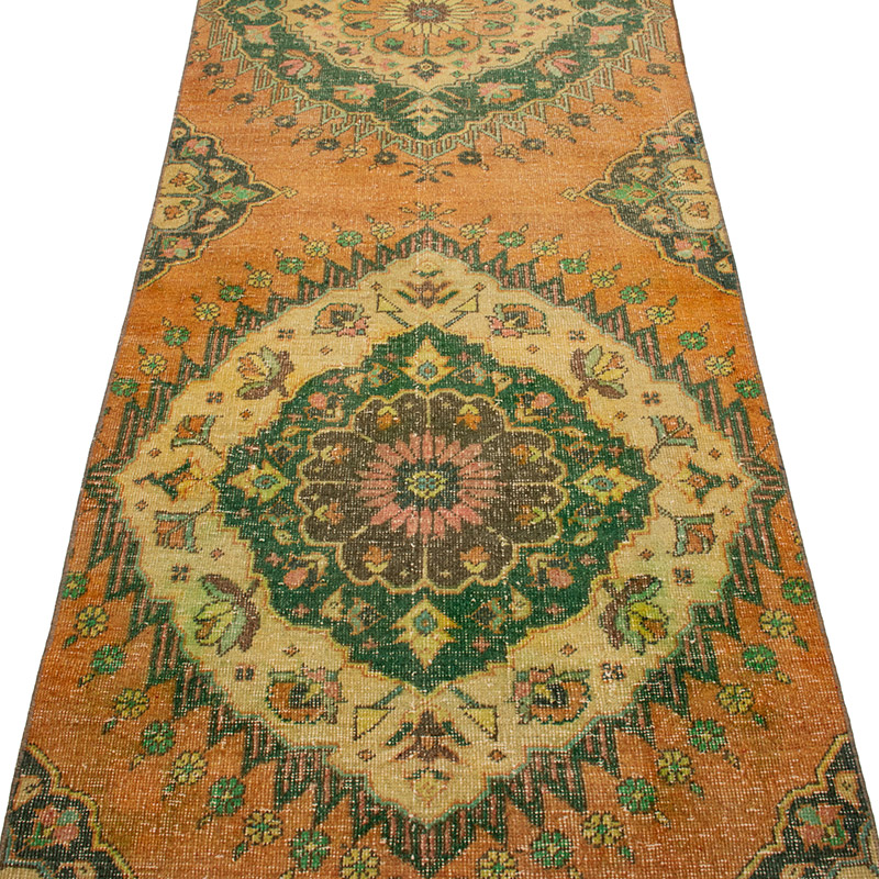 Vintage Turkish Hand-Knotted Runner - 2' 11" x 12' 2" (35" x 146") - K0092805