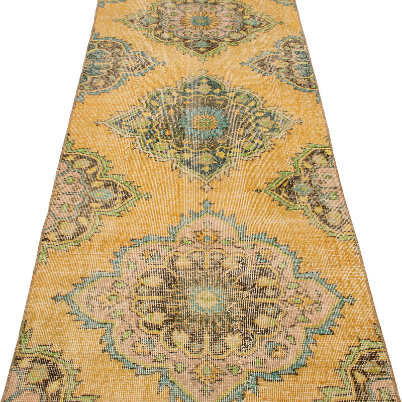Vintage Turkish Hand-Knotted Runner - 87 cm x 387 cm - K0092806