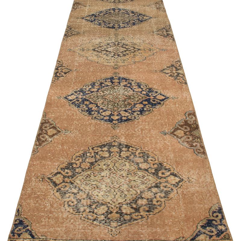 Vintage Turkish Hand-Knotted Runner - 2' 8" x 12' 3" (32" x 147") - K0092807