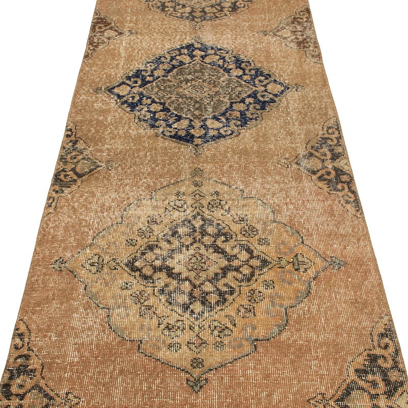 Vintage Turkish Hand-Knotted Runner - 2' 8" x 12' 3" (32" x 147") - K0092807