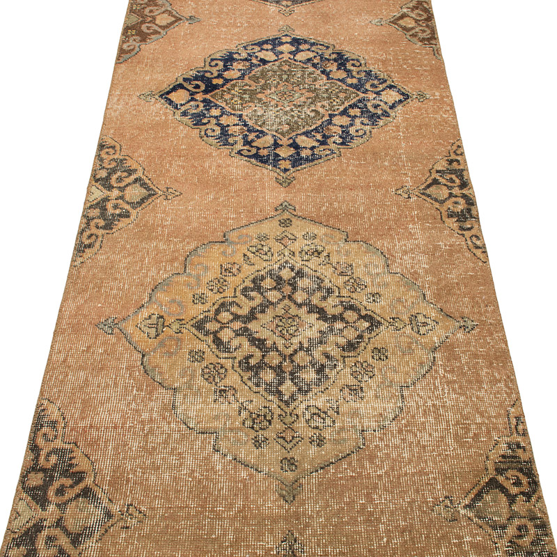 Vintage Turkish Hand-Knotted Runner - 2' 8" x 12' 3" (32" x 147") - K0092807