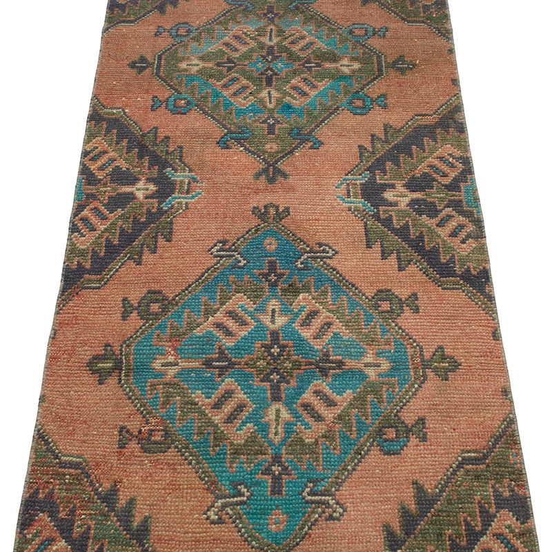 Vintage Turkish Hand-Knotted Runner - 2' 6" x 10' 3" (30" x 123") - K0092808