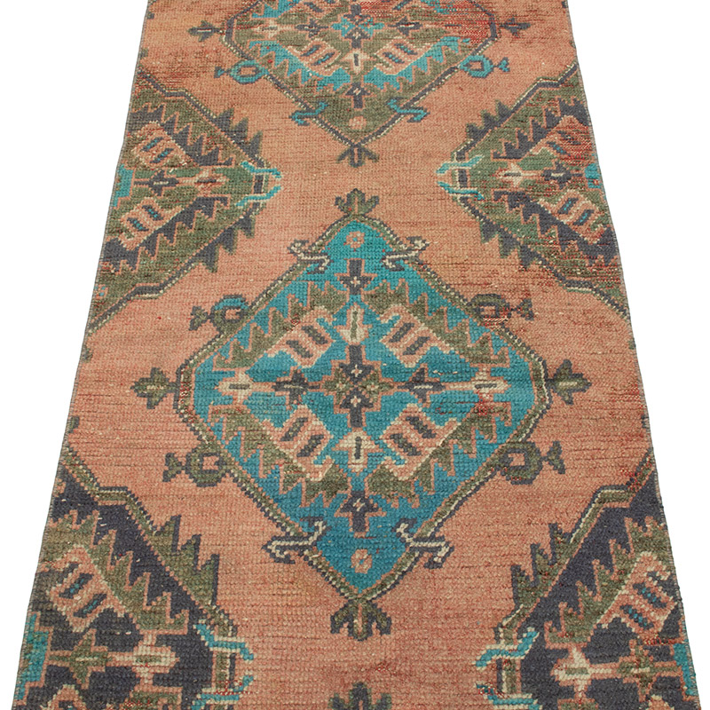 Vintage Turkish Hand-Knotted Runner - 2' 6" x 10' 3" (30" x 123") - K0092808