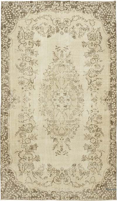 Vintage Turkish Hand-Knotted Rug - 5' 11" x 9' 10" (71" x 118")