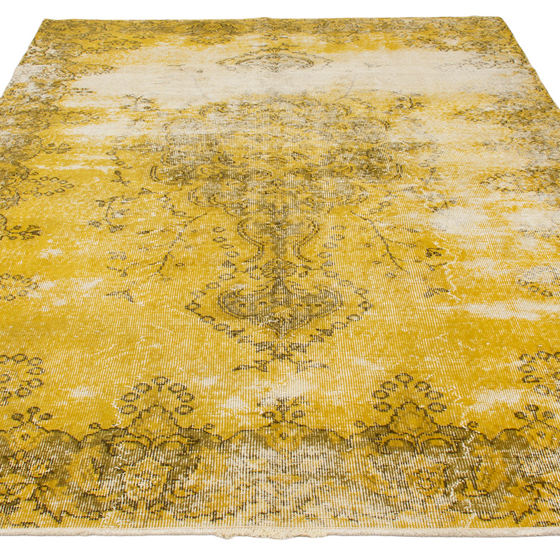 Alfombra Turca Vintage Sobre-teñida - K0092810