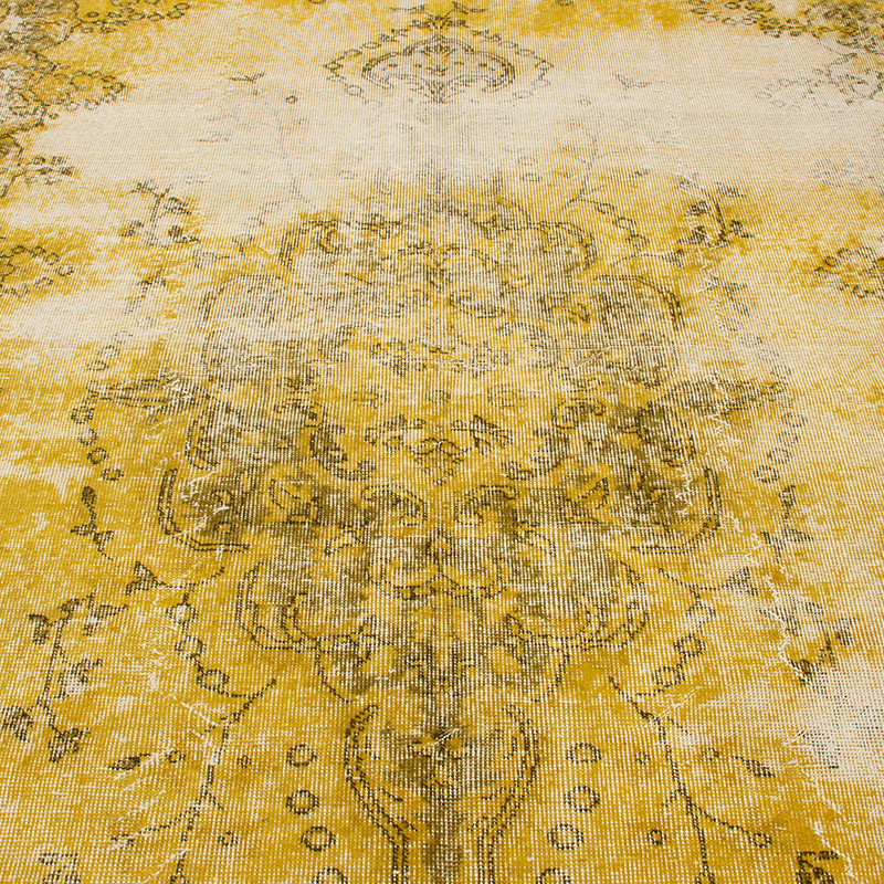 Alfombra Turca Vintage Sobre-teñida - K0092810