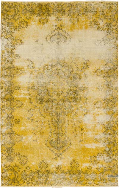 Alfombra Turca Vintage Sobre-teñida