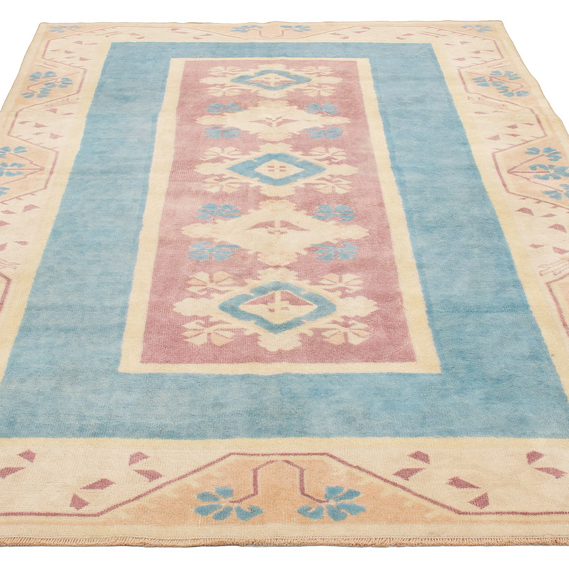 Vintage Turkish Hand-Knotted Rug - 5'  x 8' 2" (60" x 98") - K0092812