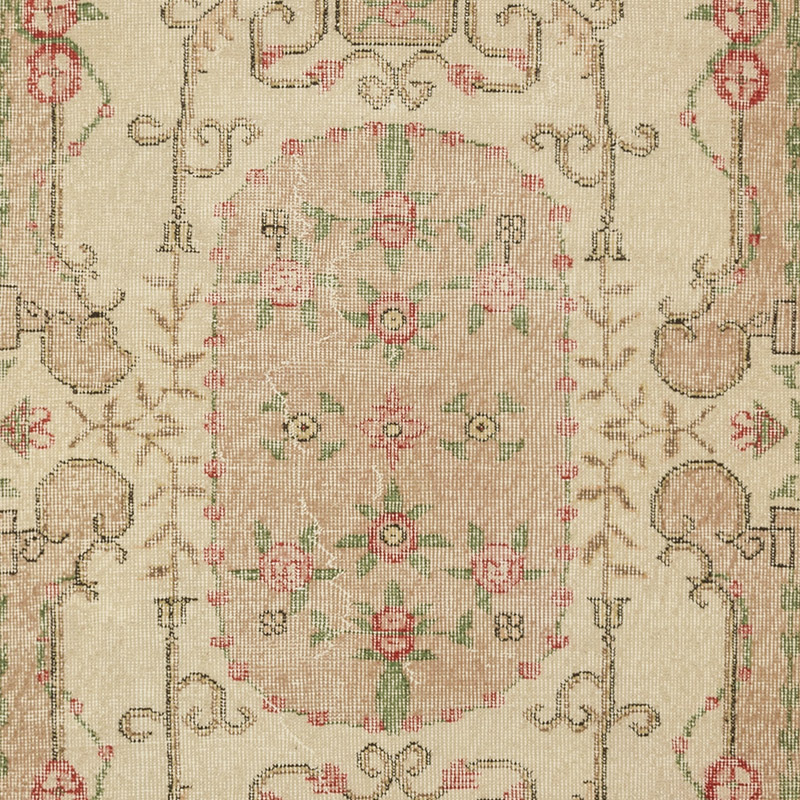 Vintage Turkish Hand-Knotted Rug - 3' 8" x 7'  (44" x 84") - K0092813