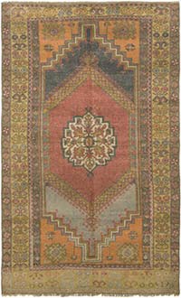 El Dokuma Vintage Halı - 123 cm x 200 cm