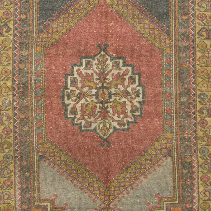 El Dokuma Vintage Halı - 123 cm x 200 cm - K0092814