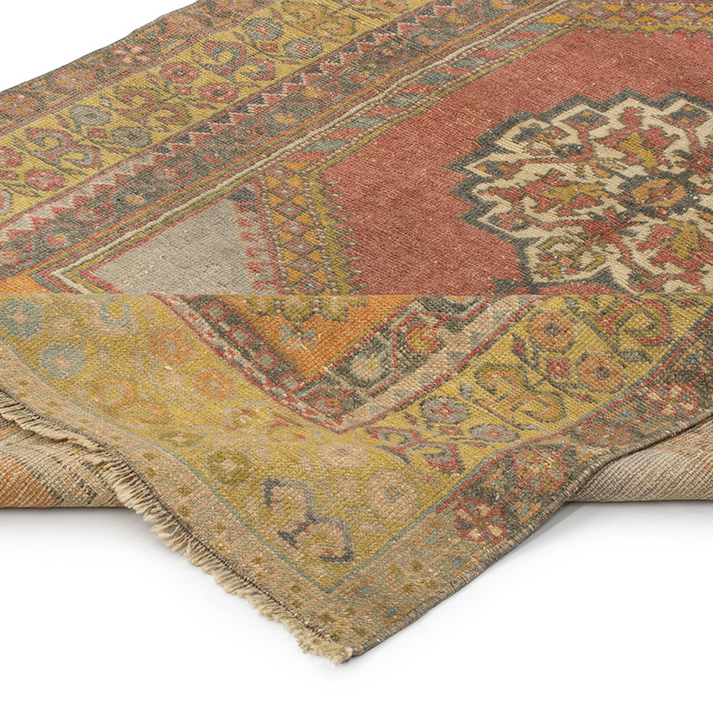 El Dokuma Vintage Halı - 123 cm x 200 cm - K0092814