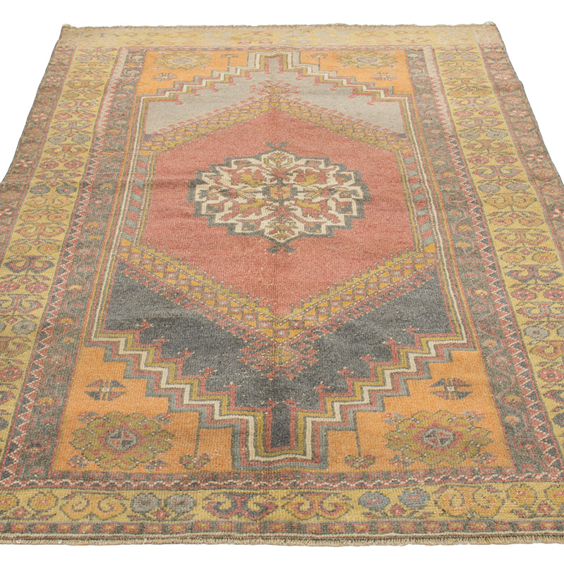 El Dokuma Vintage Halı - 123 cm x 200 cm - K0092814