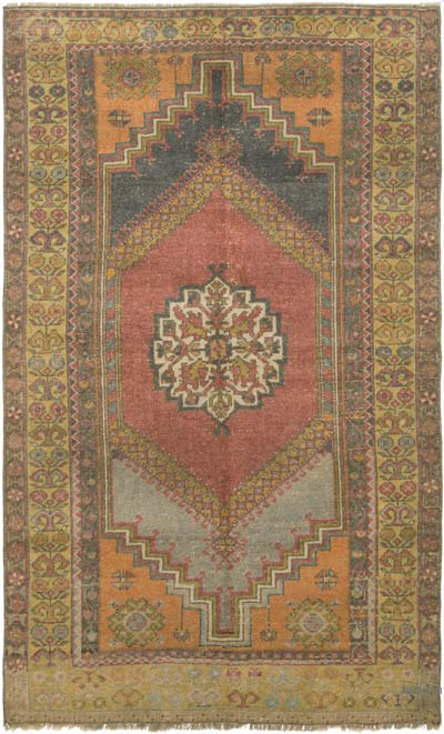 Vintage Turkish Hand-Knotted Rug - 4'  x 6' 7" (48" x 79")