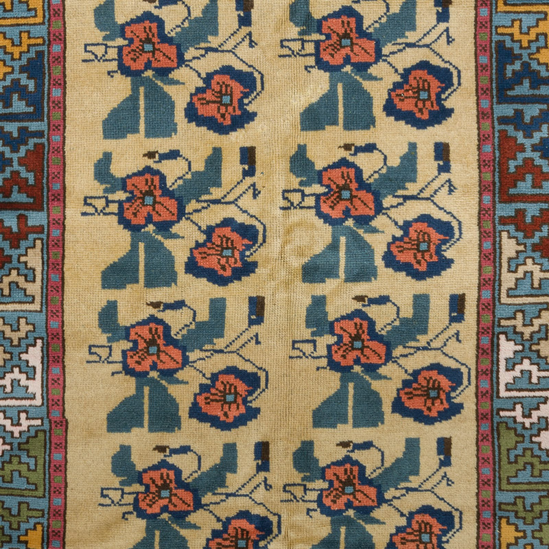 Vintage Turkish Hand-Knotted Rug - 4' 3" x 6' 5" (51" x 77") - K0092815