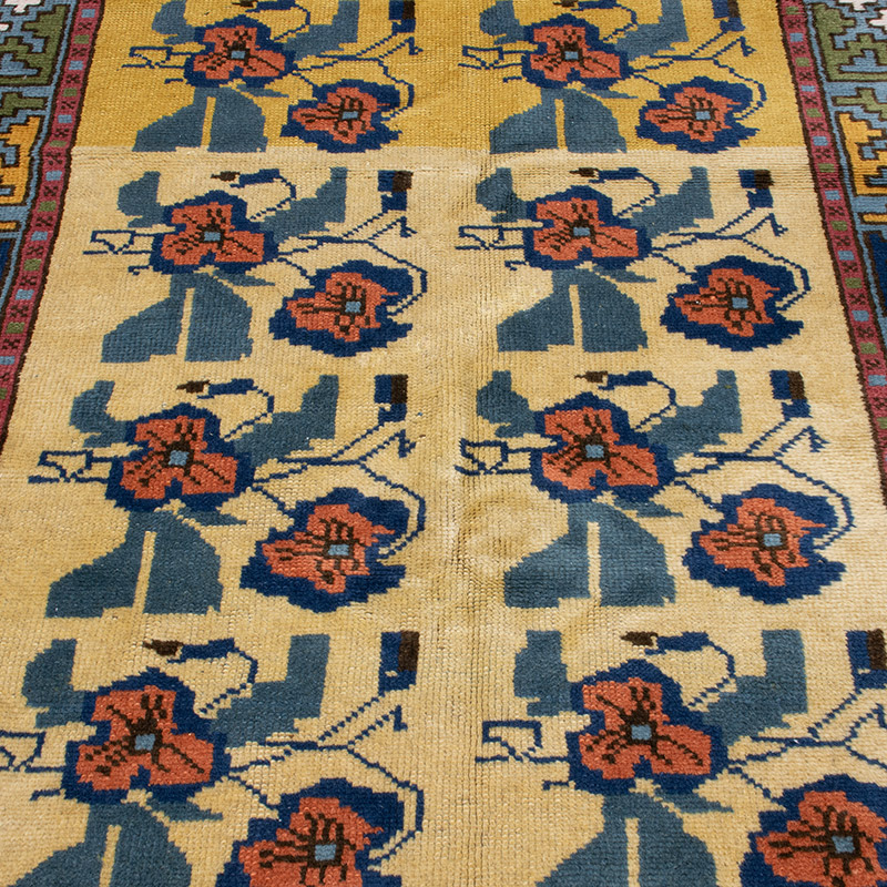 Vintage Turkish Hand-Knotted Rug - 4' 3" x 6' 5" (51" x 77") - K0092815