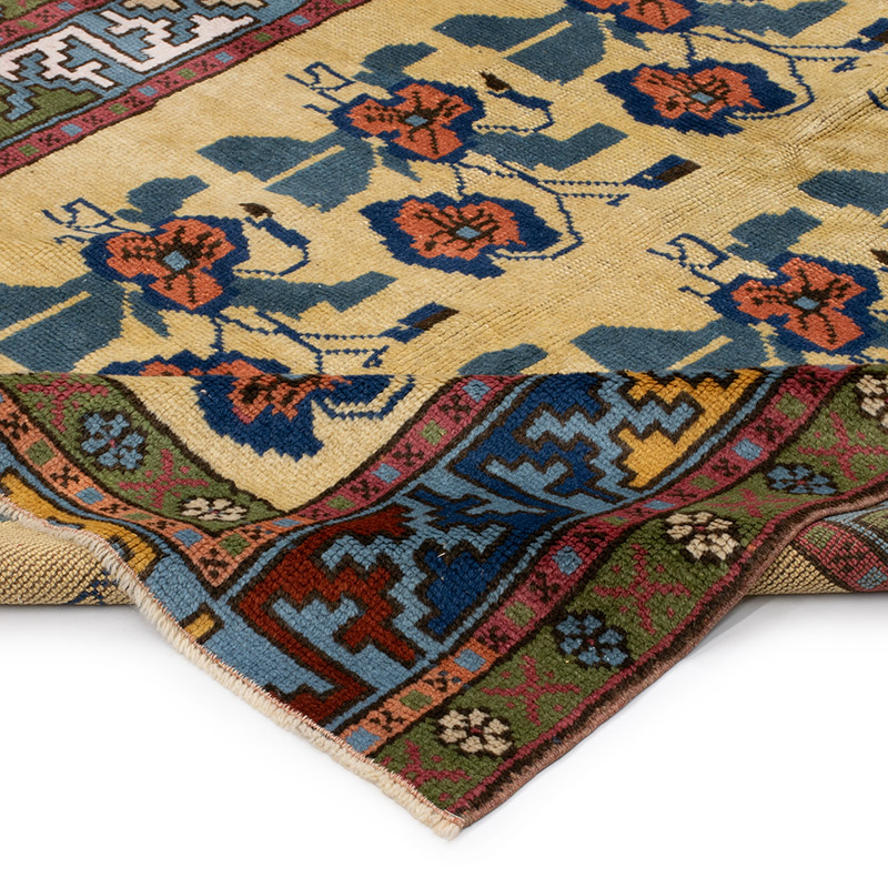 Vintage Turkish Hand-Knotted Rug - 4' 3" x 6' 5" (51" x 77") - K0092815