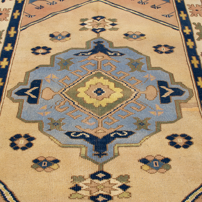 Vintage Turkish Hand-Knotted Rug - 4' 9" x 7' 5" (57" x 89") - K0092816