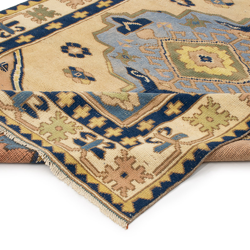 Vintage Turkish Hand-Knotted Rug - 4' 9" x 7' 5" (57" x 89") - K0092816