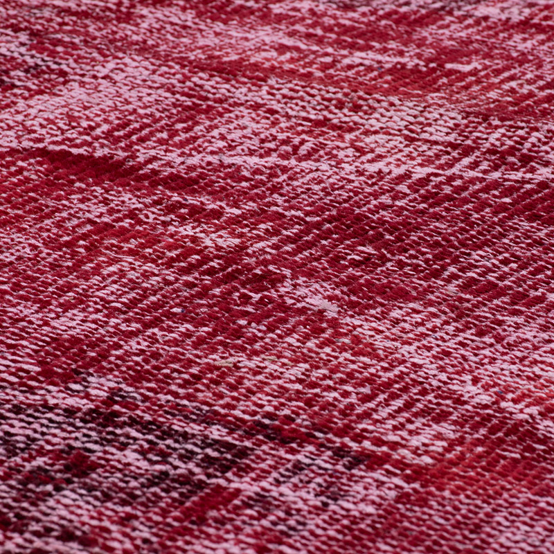 Over-dyed Vintage Hand-Knotted Turkish Rug - K0092817