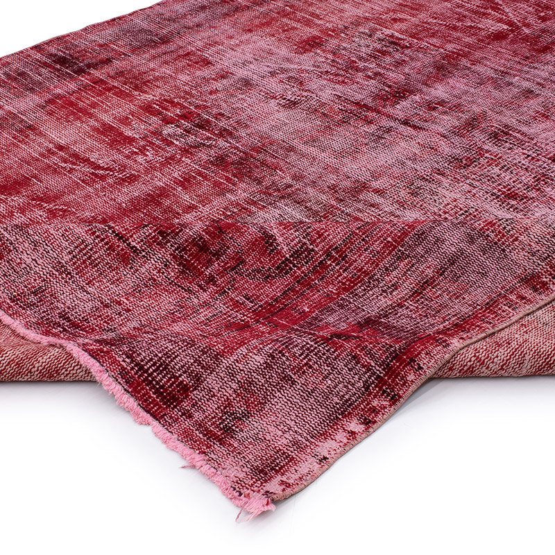Over-dyed Vintage Hand-Knotted Turkish Rug - K0092817