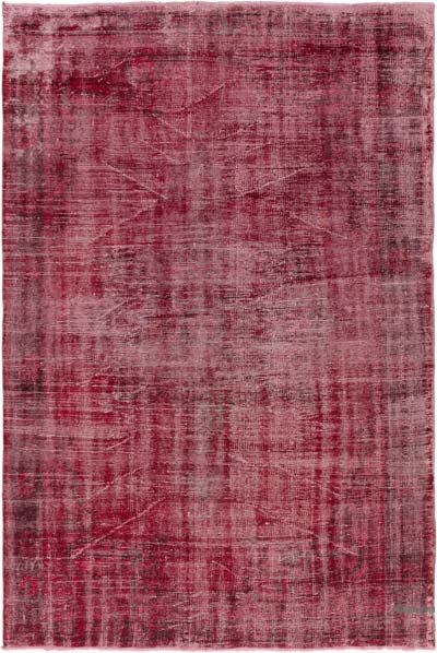 Over-dyed Vintage Hand-Knotted Turkish Rug