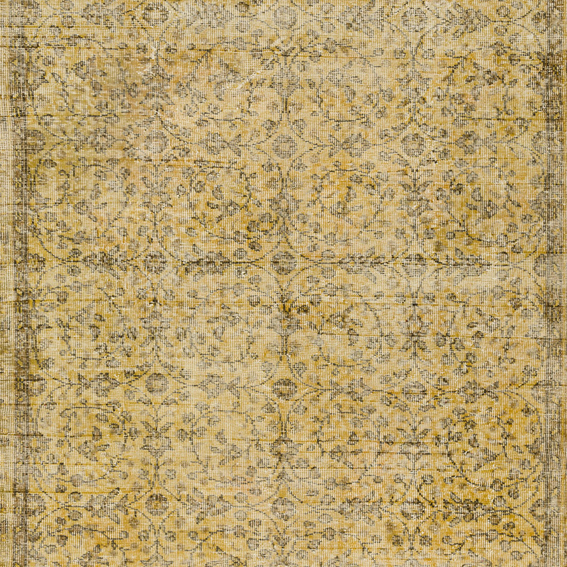 Over-dyed Vintage Hand-Knotted Turkish Rug - K0092818