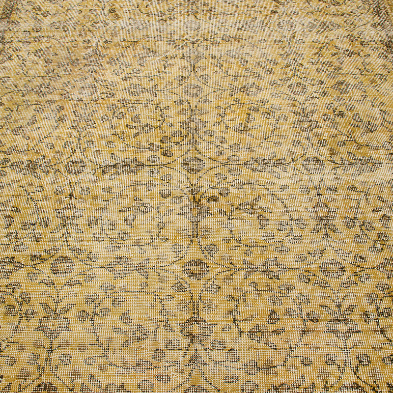 Over-dyed Vintage Hand-Knotted Turkish Rug - K0092818