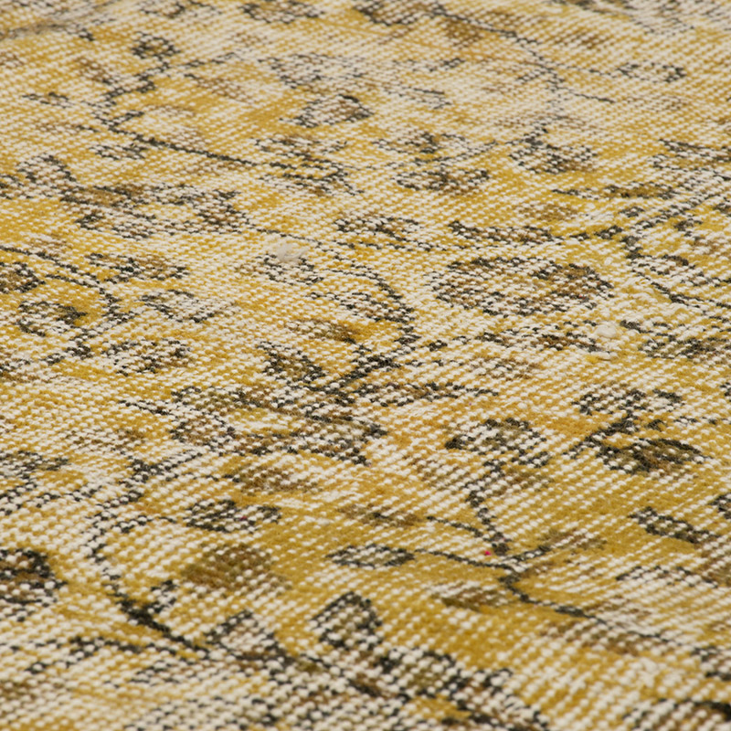 Over-dyed Vintage Hand-Knotted Turkish Rug - K0092818