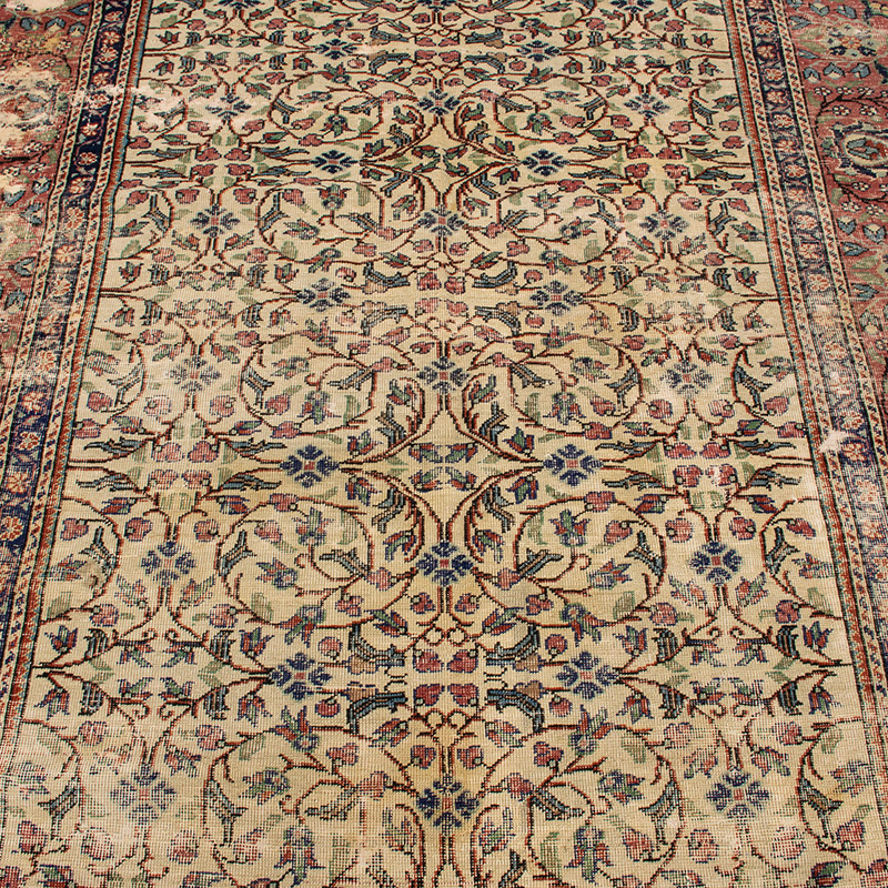 Alfombra Vintage Turca Anudada a Mano - 146 cm x 205 cm - K0092819