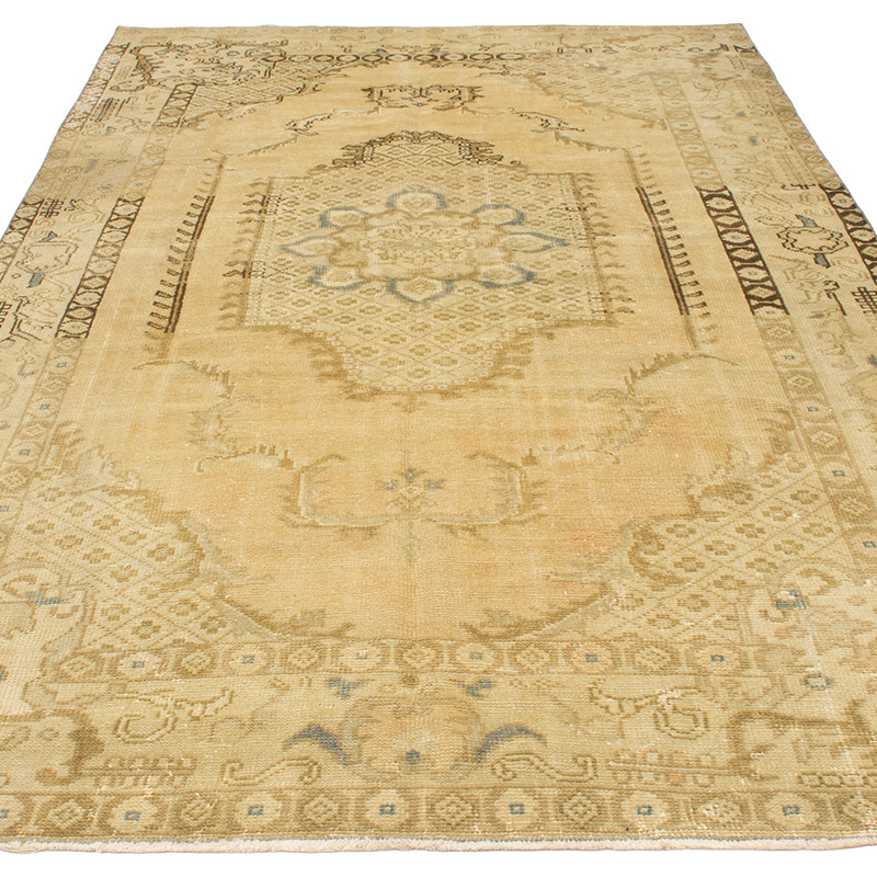 Alfombra Vintage Turca Anudada a Mano - 168 cm x 298 cm - K0092821
