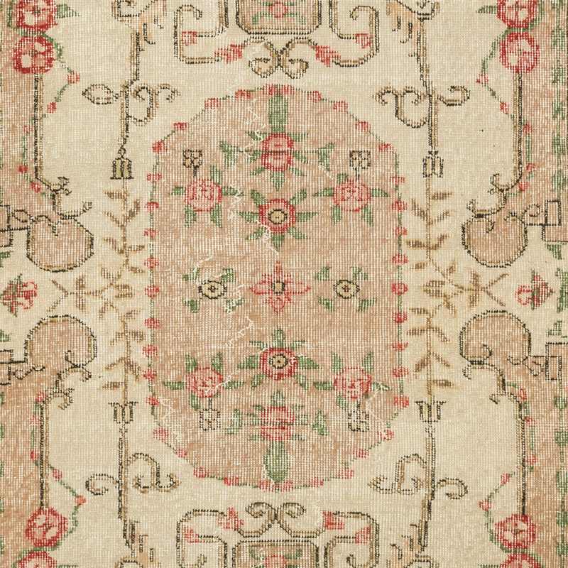 El Dokuma Vintage Halı - 112 cm x 210 cm - K0092823