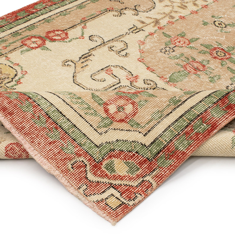 El Dokuma Vintage Halı - 112 cm x 210 cm - K0092823